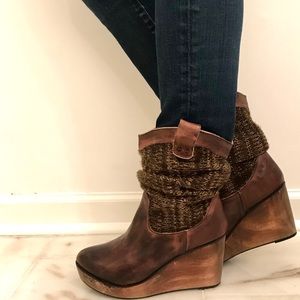 COPY - Bed Stu handcrafted leather scrunched sweater boot